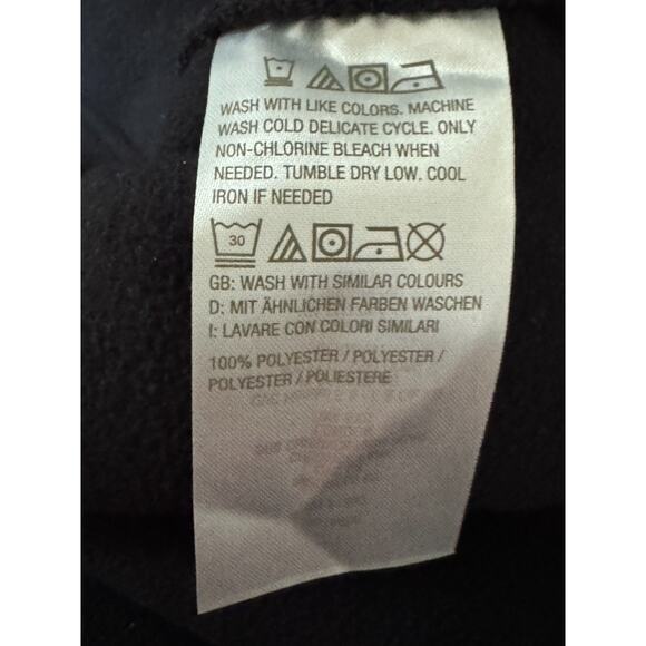 Susan Graver Weekend Polar Fleece Button Front Jacket Black X-Large NWOT - Picture 13 of 13